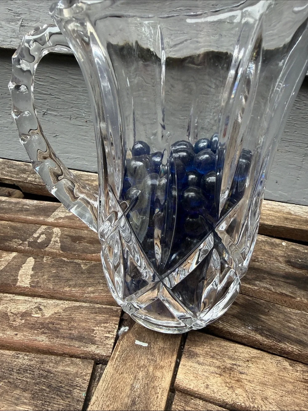 Dansk Blue Floral Beads - Pitcher Not Included